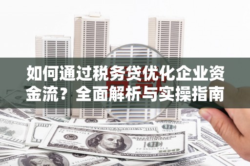 惠农如何通过税务贷优化企业资金流？全面解析与实操指南