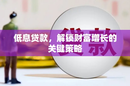 惠农低息贷款，解锁财富增长的关键策略