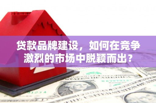 惠农贷款品牌建设，如何在竞争激烈的市场中脱颖而出？