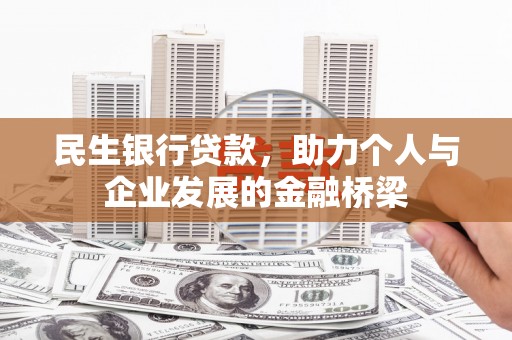 惠农民生银行贷款，助力个人与企业发展的金融桥梁