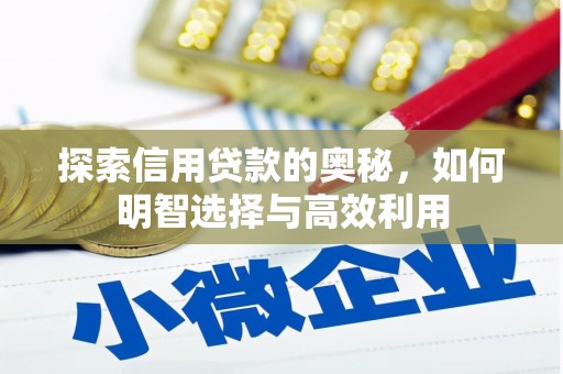 惠农探索信用贷款的奥秘，如何明智选择与高效利用