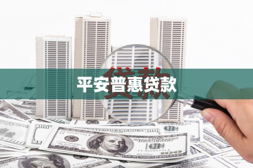 惠农平安普惠贷款