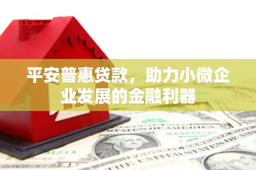 惠农平安普惠贷款，助力小微企业发展的金融利器