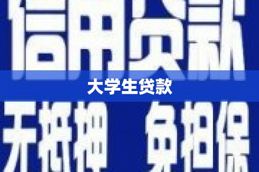 惠农大学生贷款